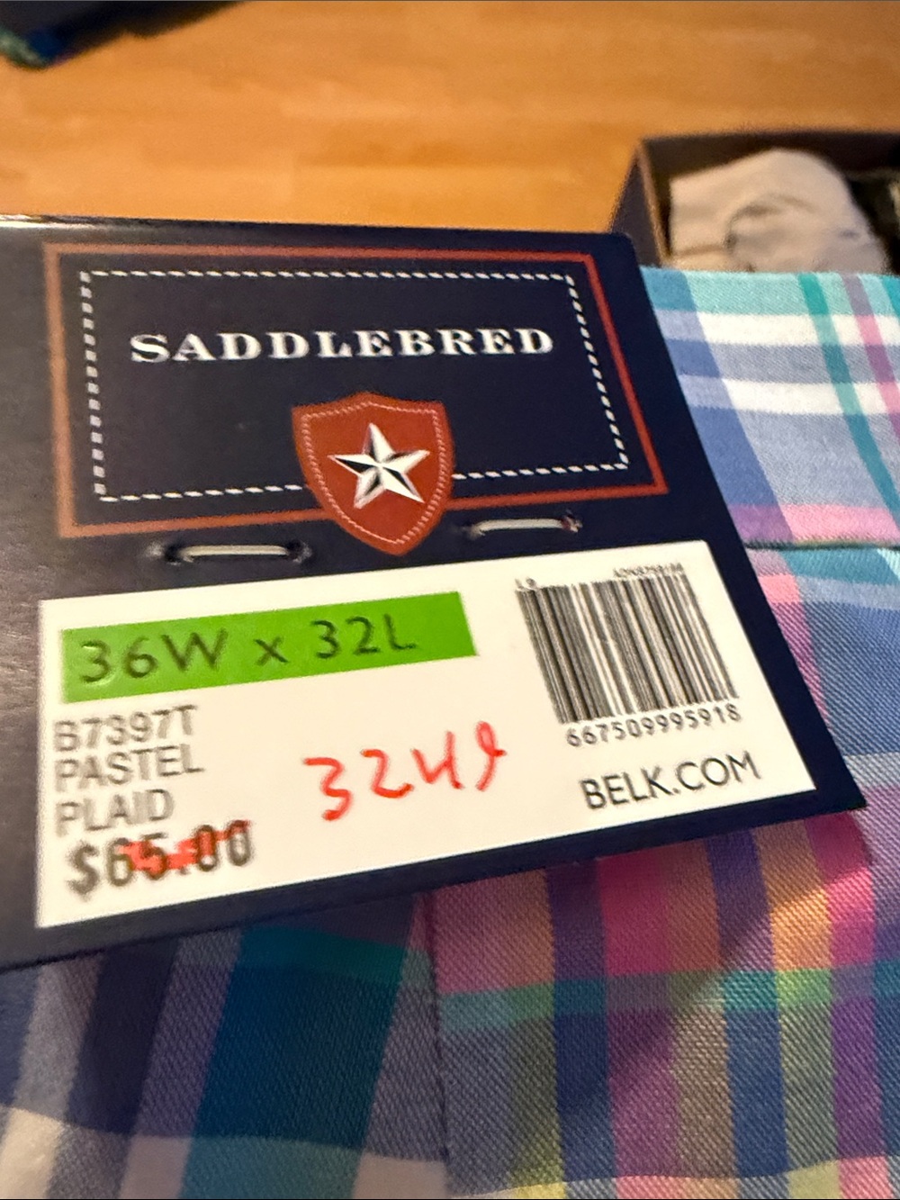 Saddlebred Pastel Plaid Sport Coat in Pink, Blue, Green & Purple
